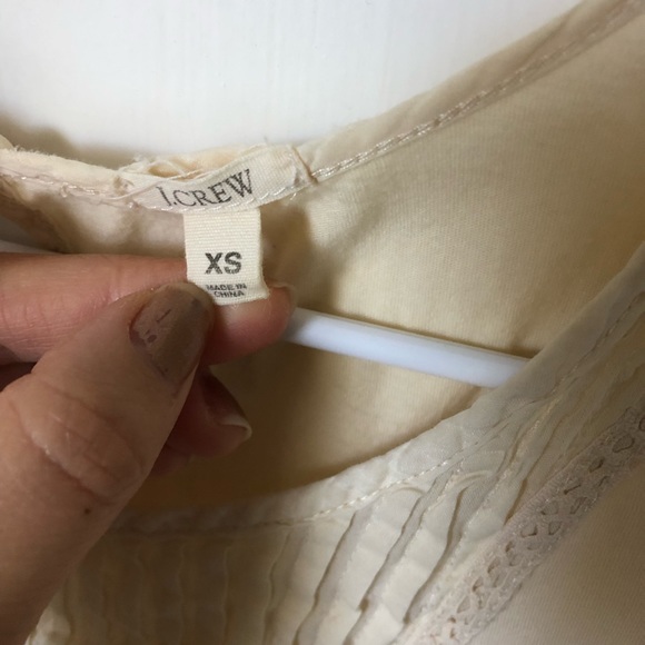 J. Crew Beige Cream 100% Cotton Tank Top XS - Picture 3 of 9